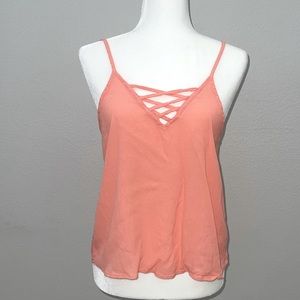 Wishful Park V-Neck Tank Top - Peachy